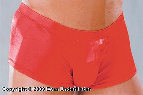 Fitted boxer shorts in stretch satin